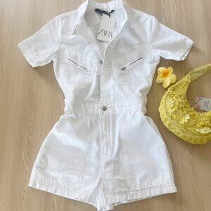 Zara White Woman Top